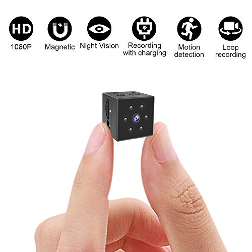 Gurmoir Hidden Camera Mini Spy Cam,Mini HD 1080P Nanny Cam with Night Vision