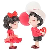 LAPYAPPE 車内装飾品 レジン製 カップルフィギュア 車用ダッシュボードアクセサリー 愛と活気を表現 車内インテリアを華やかに彩る