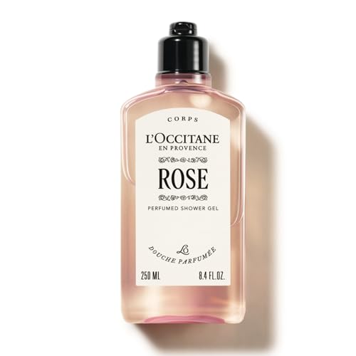 L'OCCITANE - Gel de Ducha Perfumado Rose (Rosa) - 250 ml - Notas frescas, afrutadas y florales - Fabricado en Francia