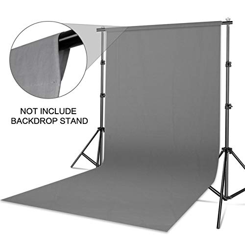 Image of GiftMax 8 x10 FT Grey Color LEKERA Backdrop Photo Light Studio Photography Background (Grey Cloth)