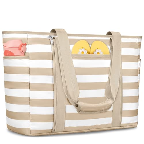 Image of Extra Large Beach Bags for Women Waterproof Sandproof Beach Tote Bag