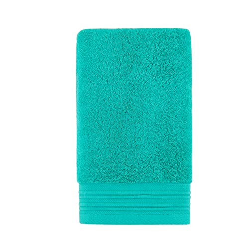 Kate Spade New York Scallop Pleat 580 GSM Terry 1 Piece Wash Cloth, 13 x 13 Inches, 100% Cotton (Maidenhair Fern)