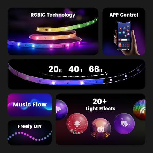 Tira LED inteligente YEELIGHT 20 metros RGB con control Bluetooth miniatura 2