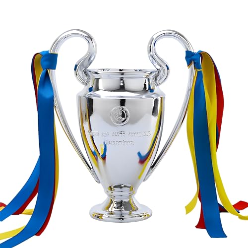 MIAOWR Trofeo dei Campioni di Calcio Europeo Trofei del Campionato Europeo Collezionismo della Lega Souvenir Decorazioni per Bar E Ufficio Domestico,16cm/6.3in