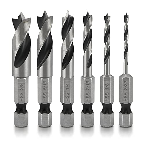 Bflky 6-teiliges Punktbohrer Set HSS