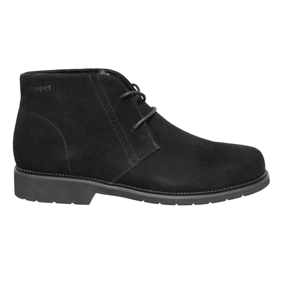 Propet Womens Harlee Round Toe Chukka Casual Boots Ankle Low Heel 1-2 - Black