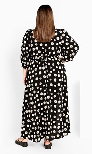 Image of City Chic Women's Plus Size Maxi Dress - Jolene Print
