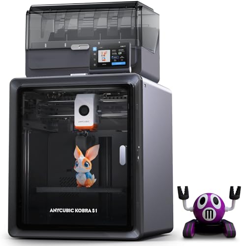 Anycubic Kobra S1 Combo, Impresora 3D Multicolor, 600mm/s