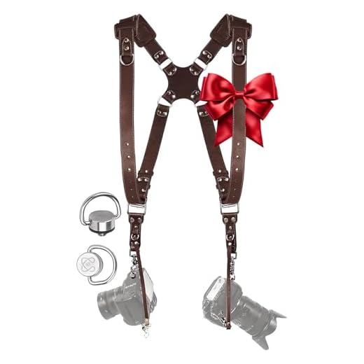 C Coiro Dual Camera Harness in Brown