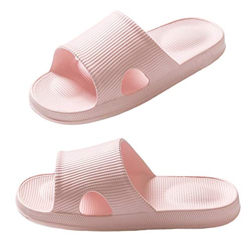 Finleoo Pillow Slides For Women Shower Slippers Bathroom Sandals | Quick Drying | Comfy Shower Shoes Women Mens Shower Shoes Slide Sandals For Indoor & Outdoor #TOP1