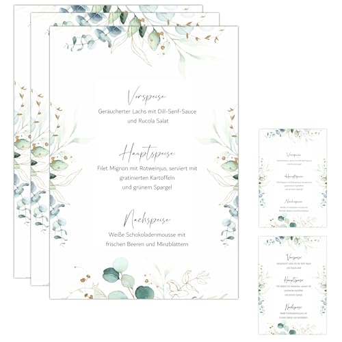 Eummel 20 Zauberhafte Menükarten im Boho Design | Format DIN A5 | Individuell anpassbare Speisekarten Getränkekarten für die Hochzeit Geburtstag Jubiläum | Tischdeko Menu Blanko Eummel 20 Zauberhafte Menükarten im Boho Design | Format DIN A5 | Individuell anpassbare Speisekarten Getränkekarten für die Hochzeit Geburtstag Jubiläum | Tischdeko Menu Blanko
