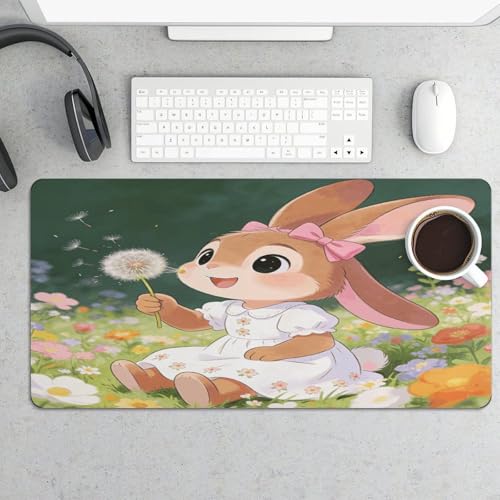 Bunny Floral Carnival Desk Pad Large Oficina 30x60cm miniatura 5
