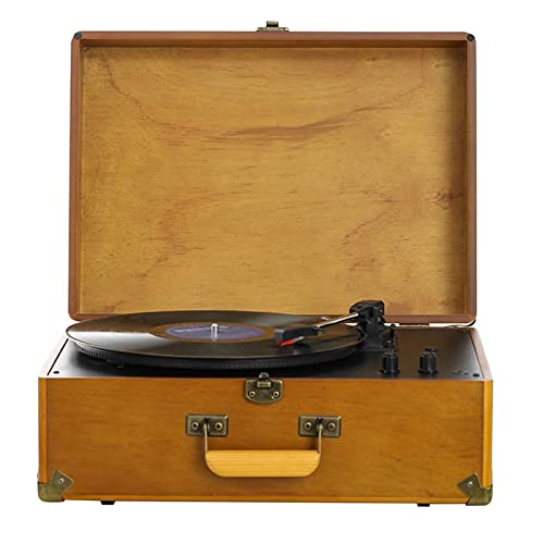 TAISK Tourne-Disque rétro, boîte à Musique de Style Vintage en Bois Naturel, Tourne-Disque avec Haut-parleurs stéréo… - Les Beatles, Paul McCartney, John Lennon, RIngo Starr, George Harrison TAISK Tourne-Disque rétro, boîte à Musique de Style Vintage en Bois Naturel, Tourne-Disque avec Haut-parleurs stéréo…