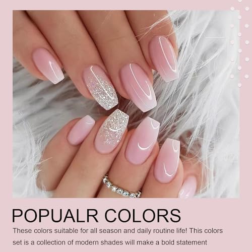 Arte Clavo Baby Pink Gel Polish - Light Pink Soft Color, Soak Off UV/LED Gel Nail Polish, High Gloss Manicure for DIY at Home & Salon, 15ml 3001