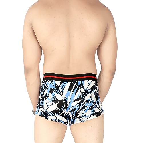Image of Regular Fit Printed Cotton Trunks for Men |Combed Cotton, Stretchy Fabric, Anti-Bacterial and Microfibre Waistband (TKP)