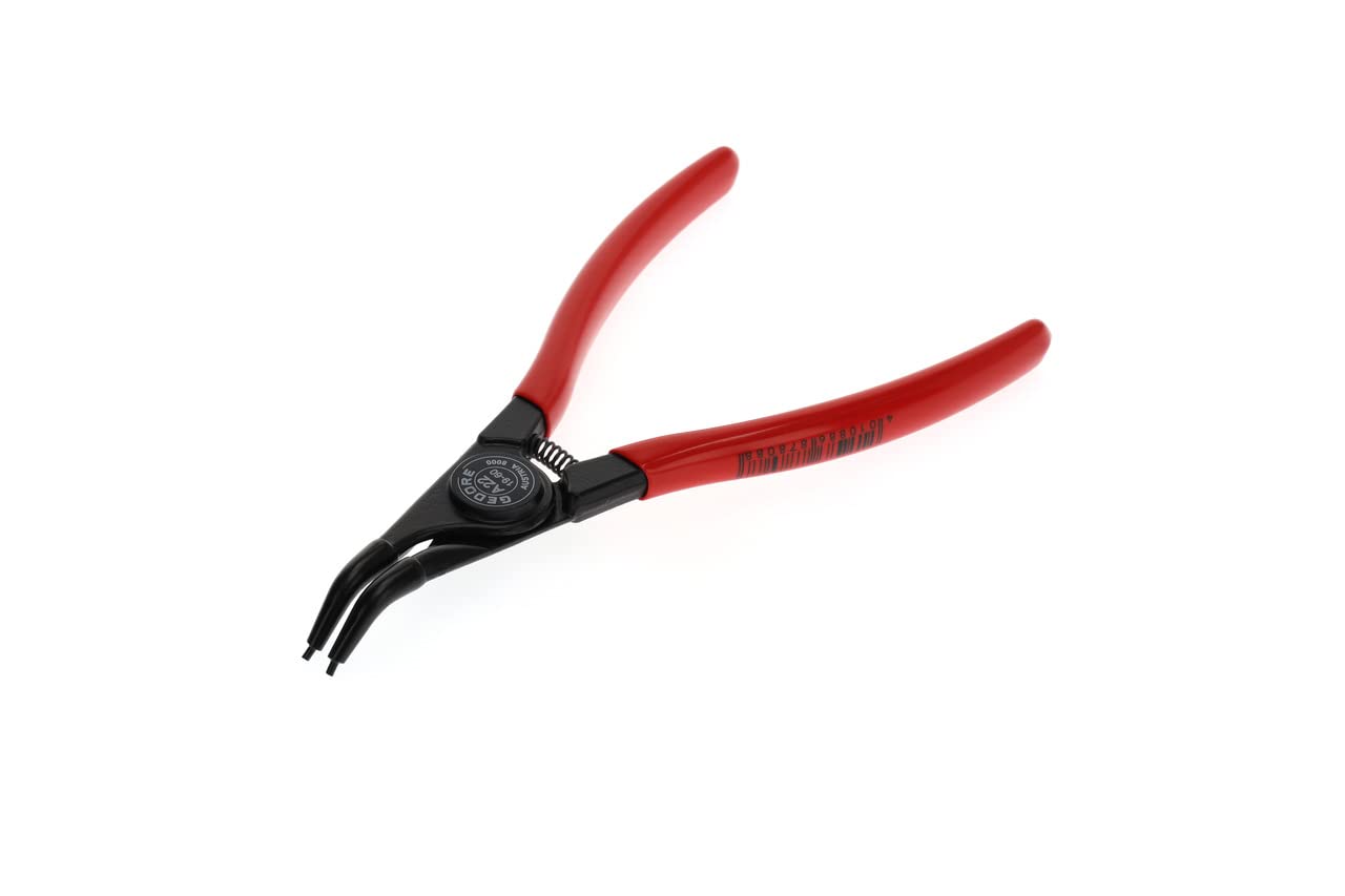 Gedore Red Circlip Pliers For Outer Circlips, With Opening Spring/Finger Protection, 45° Angled, Tip Dia. 1.8 Mm, 8000 A 22