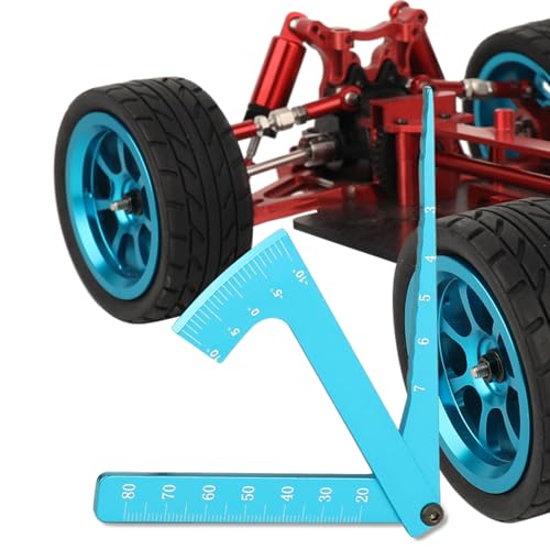 RZXYLRC 3 in 1 Height Gauge Ruler Aluminum Metal Parts Wheel 1/8 1/10 RC Road Car Set Up Tool...