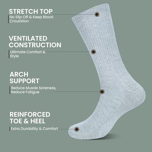 Men's Crew Socks, Pack Of 63