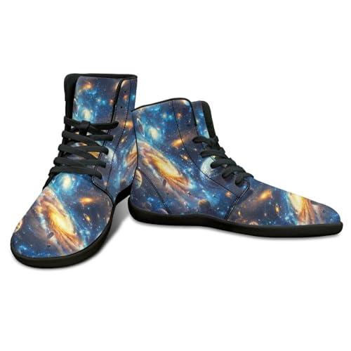 Binienty Men's Wide Barefoot Shoes High Top Minimalist Sneakers Anti Skid Zero Drop Sport Shoes US 6-142