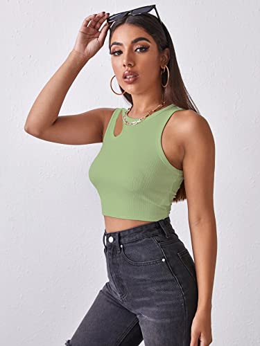 Image of Shasmi Women's Striped Slim Fit Crop, Ribbed, Stylish Tank Top, Soft and Comfy Fabric has Some Stretch