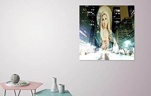 Miniatura 4 de Spiritual Christian Home Decor Original Mixed Media Wall Art Red Gold