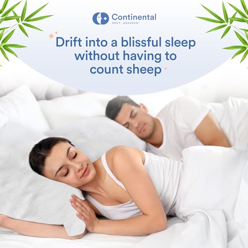 Continental Bedding PILLOWPROTECTORBAMBOO-22X22-1 Feather Proof, Waterproof And Down Proof Luxury Zippered Viscose Derived From Bamboo Throw Pillow Protectors: Silky Smooth Comfort 22X22 Inch thumb #3