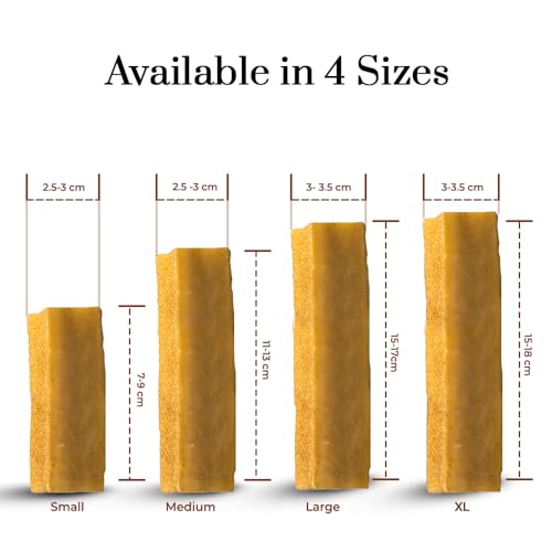 Dogsee Chew Bars for Dogs - Medium - 140g | 100% Natural Himalayan Yak Chews | Smoke Dried | Long Lasting | Helps Fight Plaque & Tartar | Promotes Healthy Immune System