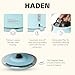 Haden Heritage 1.7 Liter Stainless Steel Electric Kettle, Hot Water Kettle with 360-Degree Base and Auto Shutoff, Turquoise & Chrome