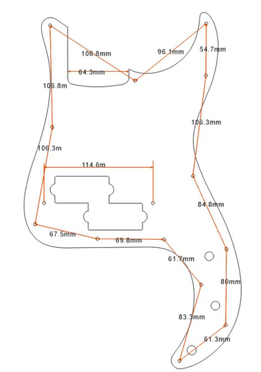 Battipenna 4 Strati Bianco Perla Per Fender Telecaster E Precision Bass – Stile Classico - Foto 2
