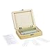 Walter Products 25 Piece Slide Set, 25 Prepared Glass Microscope Slides, General Biological/Scientific Application, Shatterproof Box with Interior Padding When Spending Over $35