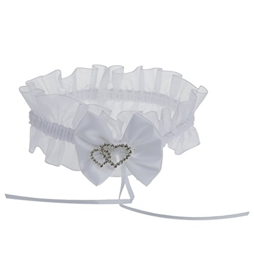 Preisvergleich Produktbild Prom Braut Strumpfband Liebe Herz Strass Strumpfband Bowknot Hochzeit