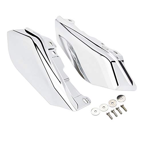 Amazicha Chrome Mid Frame Air Deflector Compatible for Harley Davidson Touring Electra Glide/Street Glide/Road Glide/Tri Glide/Road King 2009-2016