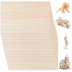 Hekobag Bastelholz 15 Stück Sperrholzplatten