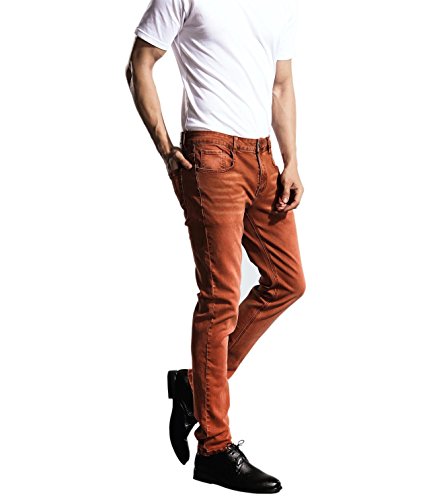 ZLZ Jeans Pants Slim Fit, Younger-Looking Fashionable Colorful Comfy Stretch Jeans Pants for Men, Skinny Jeans Stretch Fit …