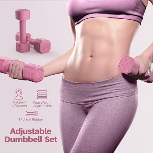 Zempox DB10-PINK Adjustable Dumbbell Set Of 2 thumb #1