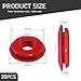 Sephile 20 PCS Trailer Handshake Valve Gasket, Waterproof Durable Rubber Vehicle Sealing Ring, Portable Valve Gaskets, Universal Automotive Brake Air Hose Grommet Parts for Most Cars (Red & Blue)