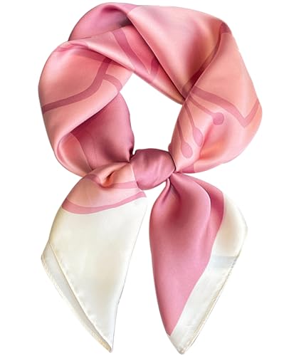 Hioyiwse Satin Bandanas Head Scarf For Women Hair Scarves Accessories Lightweight Fashion Wrap Neck Silk Sleeping Headscarf A8