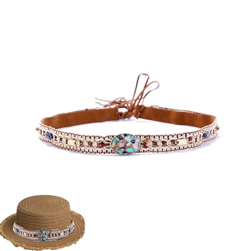 Cinta para Sombrero Vaquero Bohemia con Cuentas Acrílicas miniatura 1