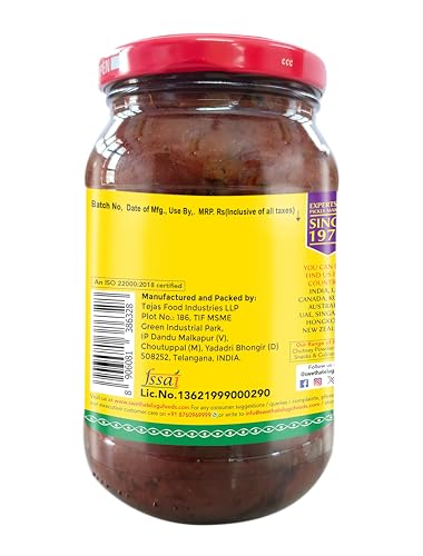 Swetha Telugu Foods Mango Ginger Pickle with Garlic, No Preservatives, 500g - Pet Bottle - Image 5 thumbnail