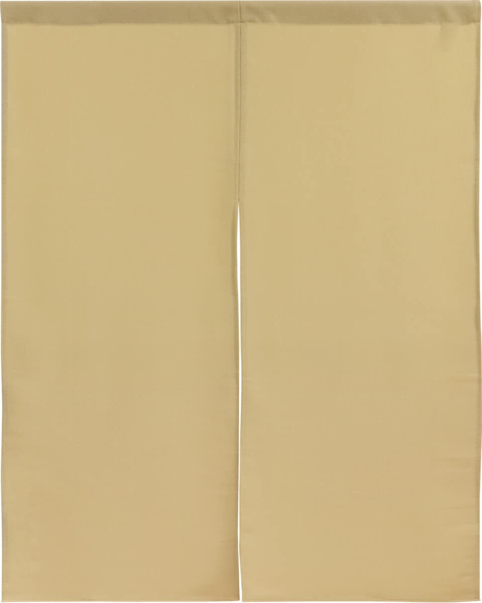 Noren Doorway Curtain Dark Beige 28x35in Polyester Made in Japan