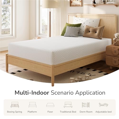 Image of MLILY Full Mattress in a Box, 6 inch Mattresses for Platform Bed Double Size Daybed Bunk, Memory Foam Medium Firm