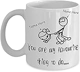 Micha - Personalized You're My Favorite Thing To Do Mug Gifts For Wife Husband Boyfriend Girlfriend Couple Mug Funny Mug Gifts Gifts Idea For Valentine's Day Special Presents For Birthday Christmas