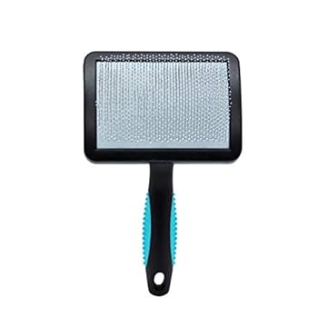 Rasqueadeira Curva com Bolinha Grande Azul Propetz Propetz para Cães, Grande, Azul