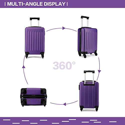 Kono 19 Inch Harde Shell Hand Bagage Koffers met 4 Spinner Wielen Lichtgewicht Cabine Carry-on Kleine - Image 5