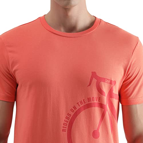 Image of Lee Men's Graphic Print Crew Neck Slim Fit T-Shirt