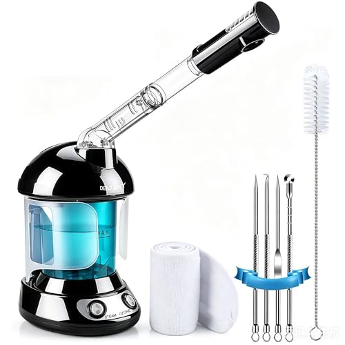 DENFANY Nano Ionic Portable Facial Steamer (Black)