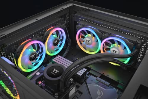 Image of Thermaltake TT SWAFAN 12 Radi. Fan 3P. 120x120x25 CL-F137-PL12SW-A, Black