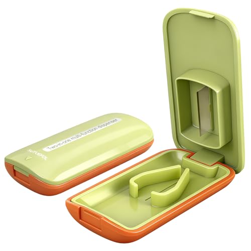 Image of JohnBee Pill Cutter - Sharp & Durable Silicone Pill Splitter, Non-Slip Base, Portable Tablet Cutter for Daily Medication, Vitamins & Supplements. Designed for Swallowing Difficulties & Pets (Green) | Sharp & Durable Silicone Pill Splitter, Non-Slip Base, Portable Tablet Cutter, For Swallowing Difficulties & Pets