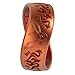 Enso Rings x Pokémon Eeveelutions Dualtone Silicone Rings for Hands - Flareon - Rust Orange/Ruby-Colored - Size 10