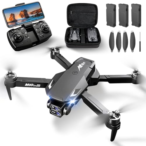 4K Drones with Camera for Adults,Foldable Drone for Beginners with 3 Batteries 36-Min Flight Time,HD...